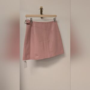 Vintage Pink Leather Skirt